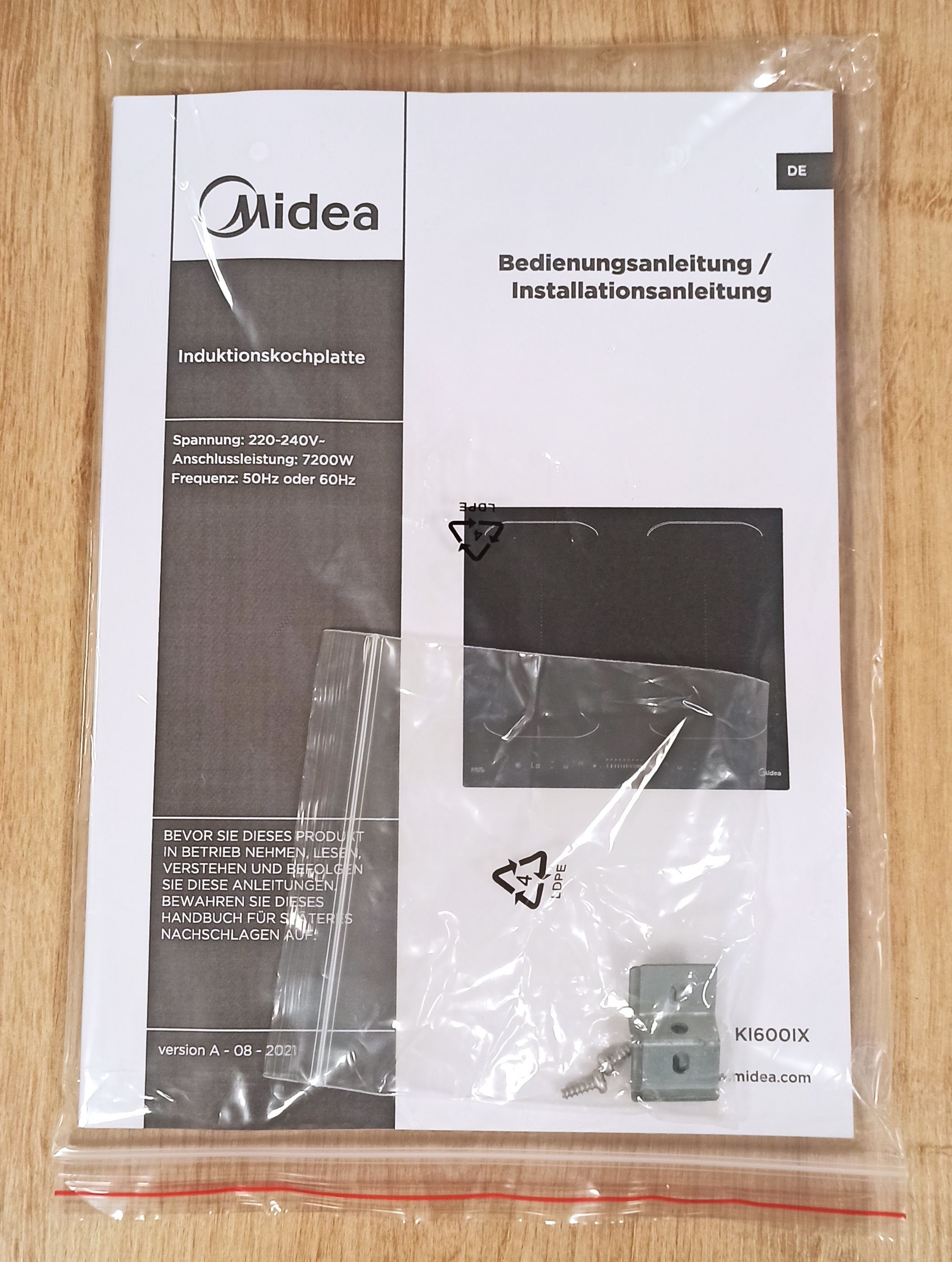 BOSCH Flex-Induktions-Herd-Set Einbau-Backofen mit Midea Induktionskochfeld - autark
