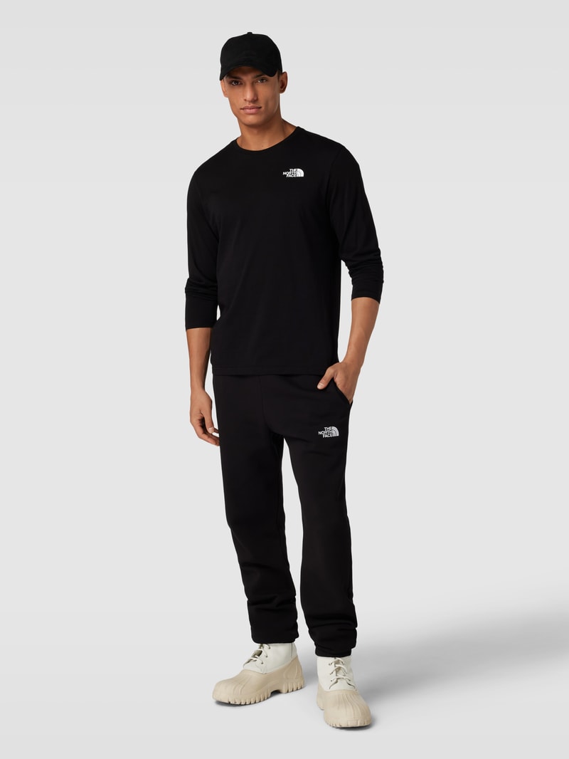 Longsleeve mit Label-Print in schwarz