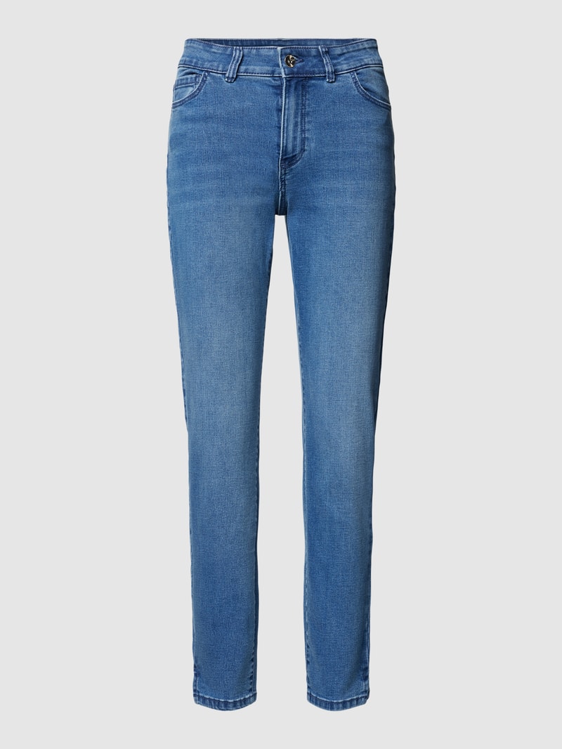 Skinny Fit Jeans im 5-Pocket-Design in blau