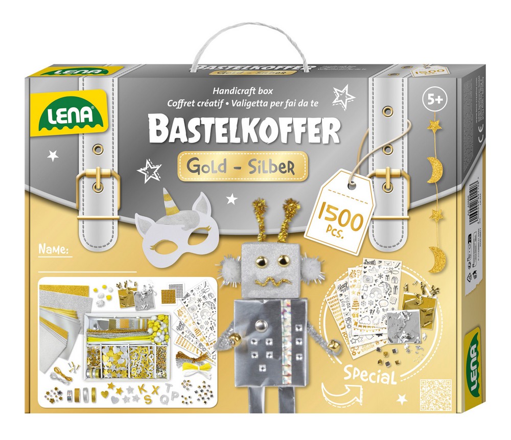 LENA Bastelkoffer Gold & Silber, FS