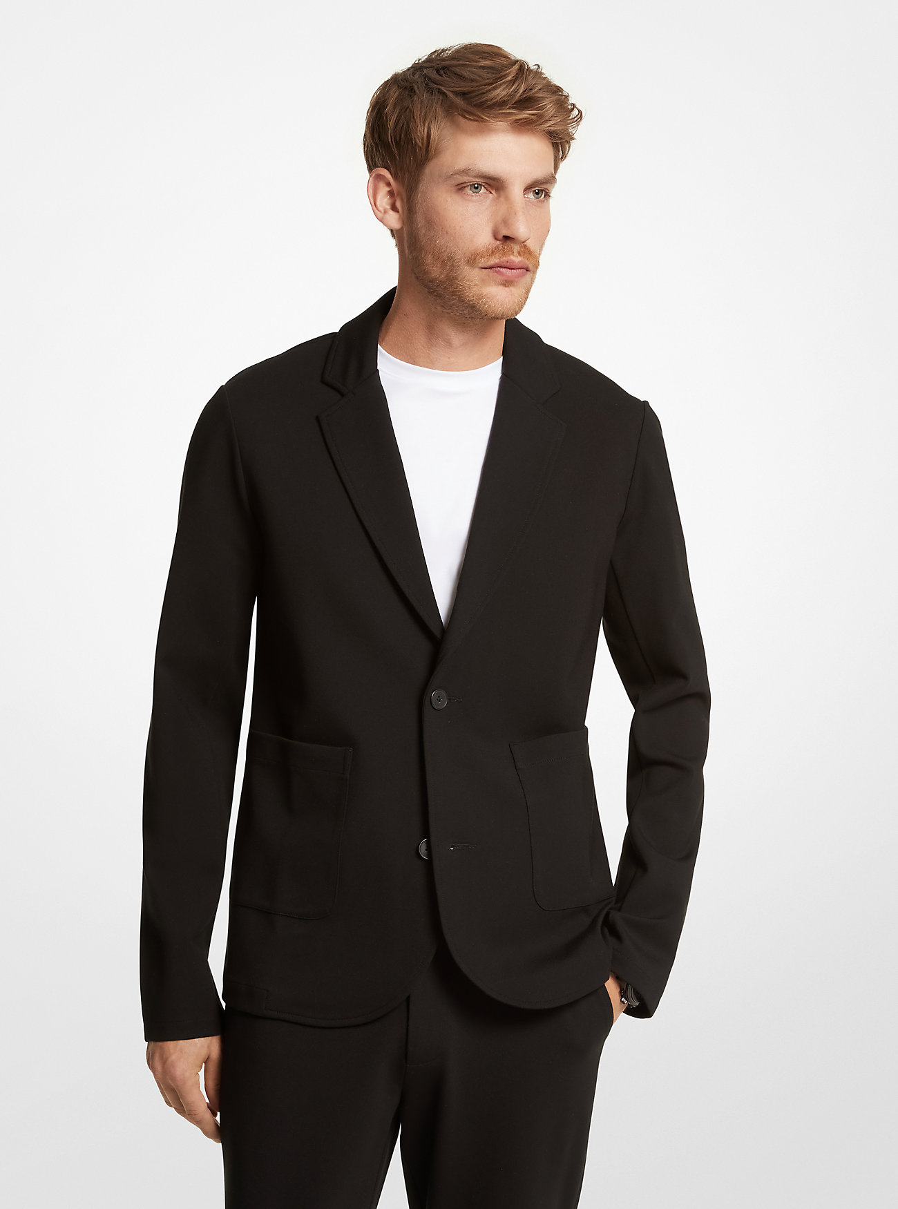Stretch Ponte Blazer - SVART