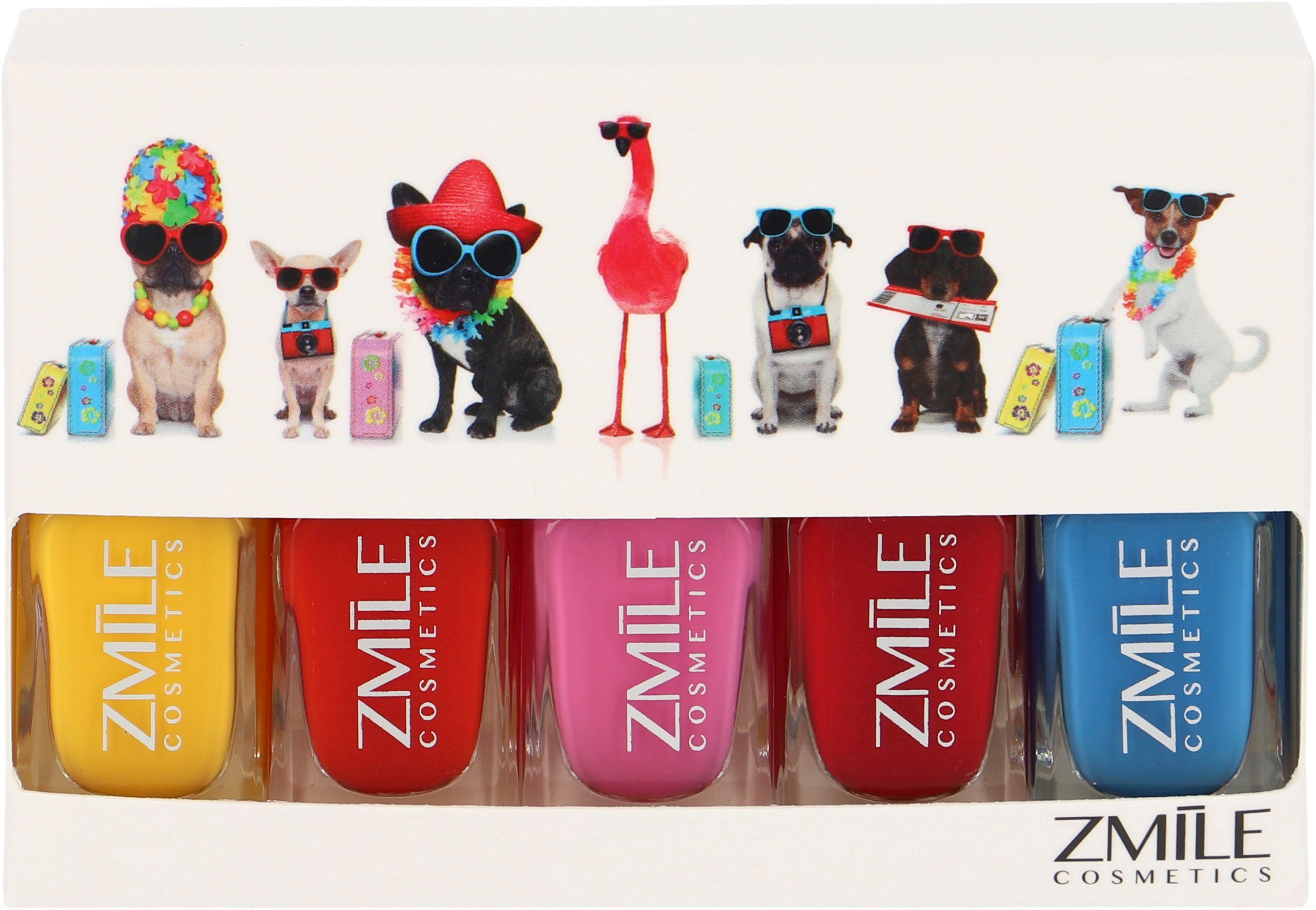 ZMILE COSMETICS Nagellack-Set Gel Like Nail Polish Set 'Summer Vacation', 5-tlg.