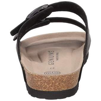 Genuins Hawaii Vegan Pantolette in schwarz