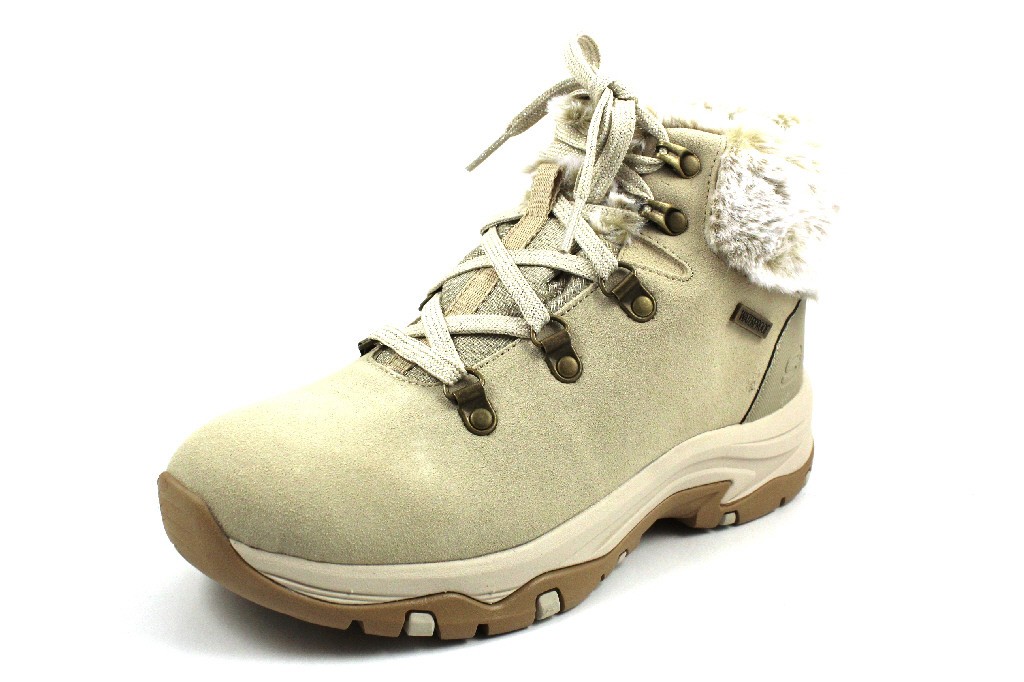 SKECHERS Stiefeletten beige Schnürboots Waterproof