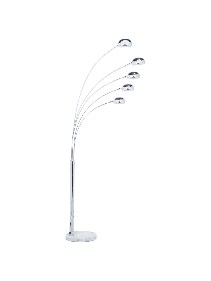 Beliani Stehleuchten FLINDERS in Silber/Schwarz - (W) 100 x (H) 212 x (L) 100 cm günstig kaufen onesize
