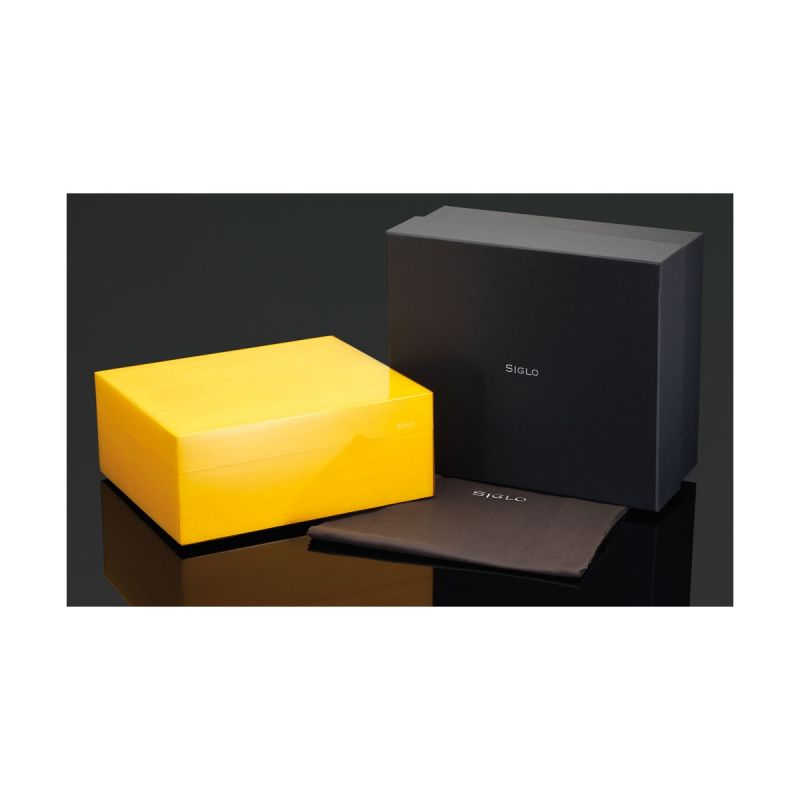 Siglo Zigarren-Humidor Modell Vibrant 50 Zigarren, Sunny Yellow