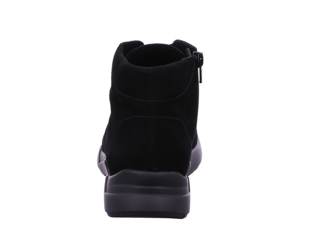 SEMLER Schnür-Stiefeletten schwarz SAMT-CHEVRO