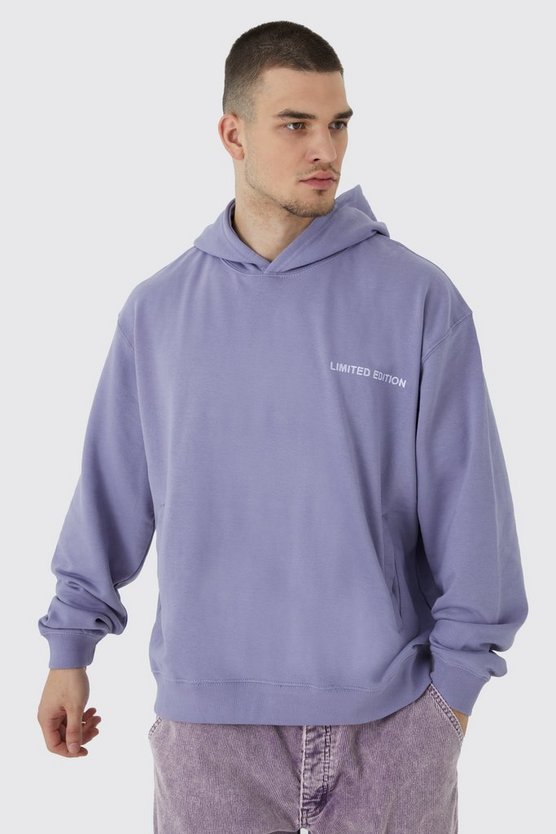 Tall kastiger Oversize Hoodie