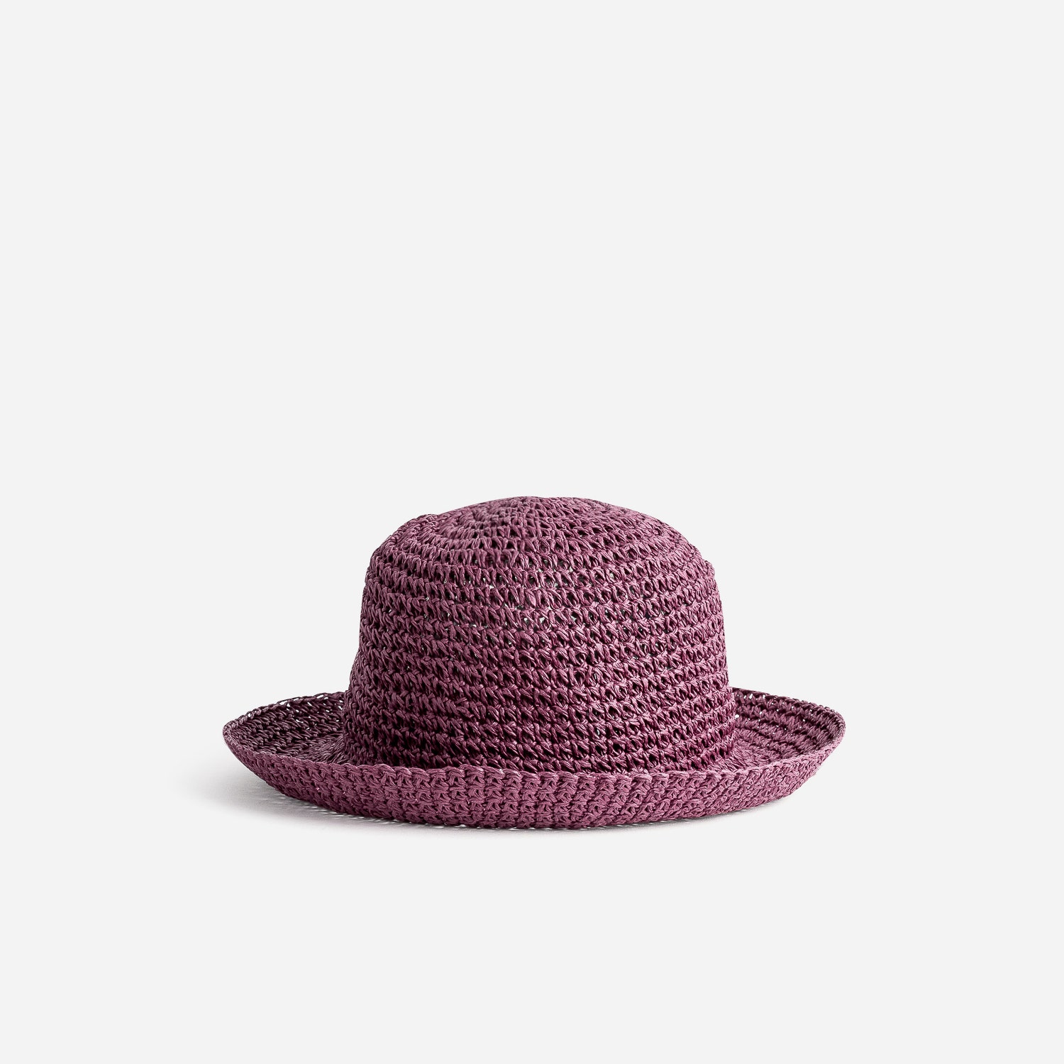 Chapeau cloche prune tressé