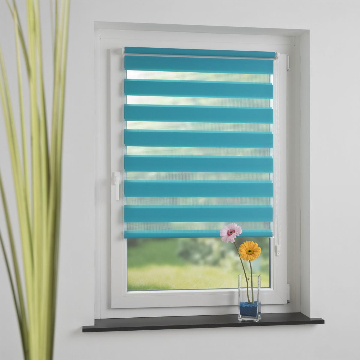 Bella Casa Klemmfix Duo-Rollo 60 x 210 cm blue lagoon