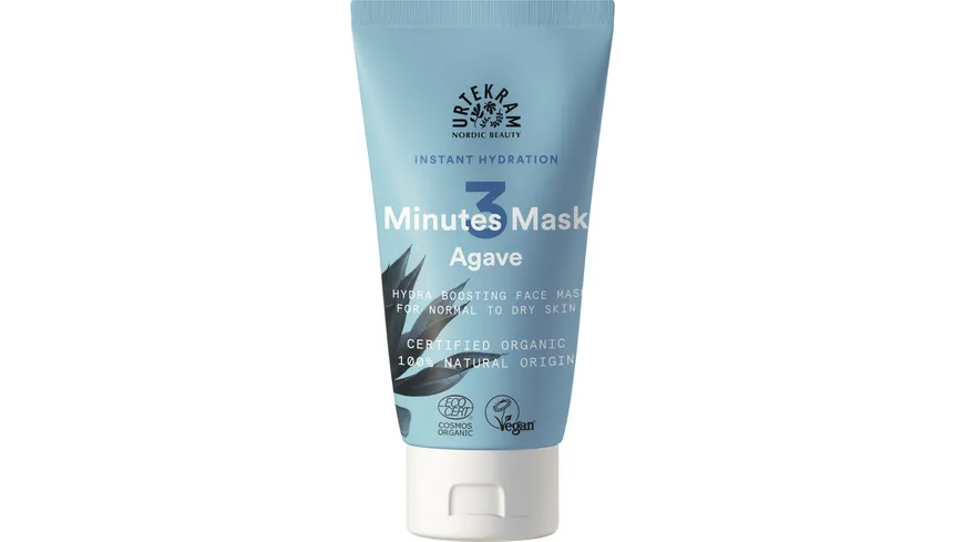 URTEKRAM Mask 3 Minutes Agave 75 ml