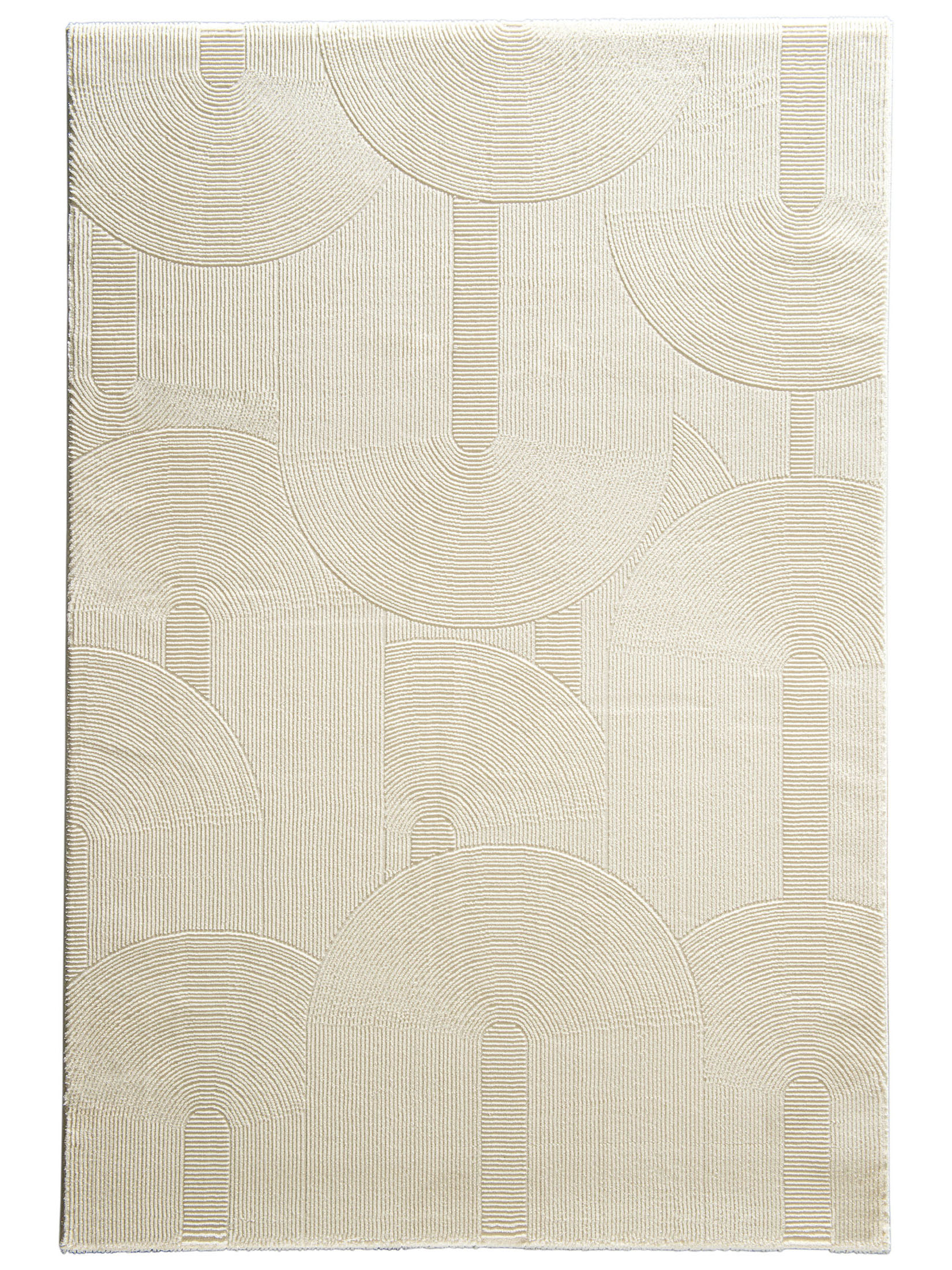 Biarritz Moderner Teppich, Creme