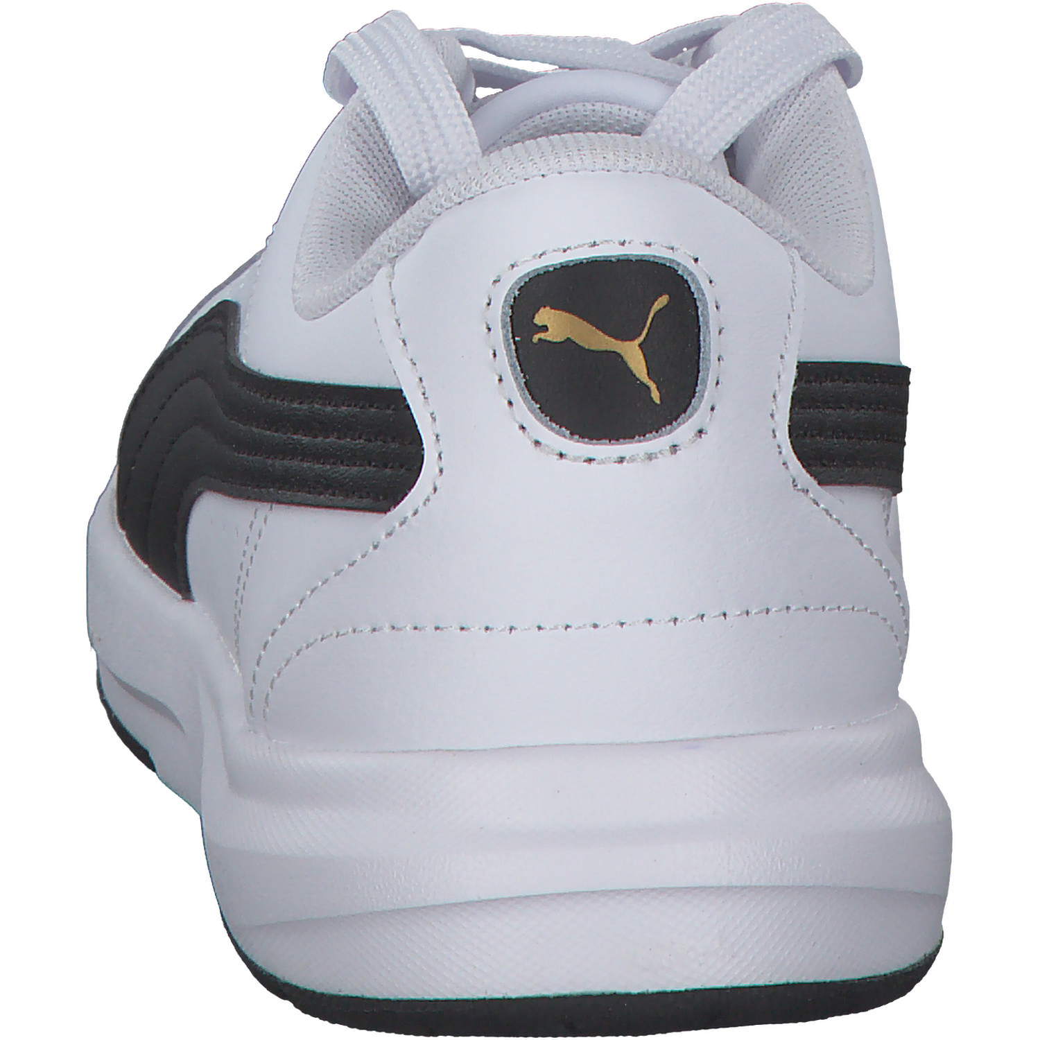 Puma Evolve Court Jr. 389144, Schnürschuhe, puma white/puma black/puma gol