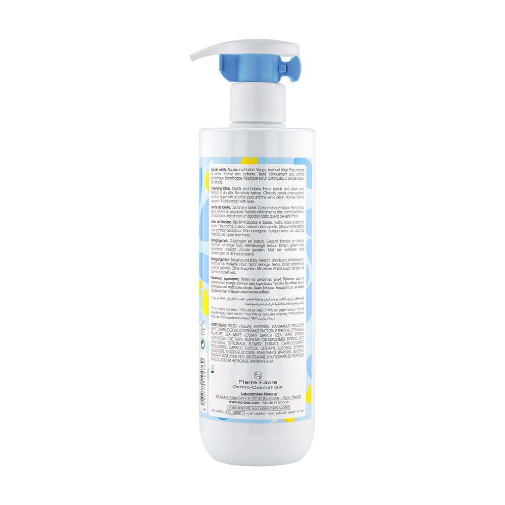 Klorane Bébé Lait de toilette 500 ml Lait de toilette