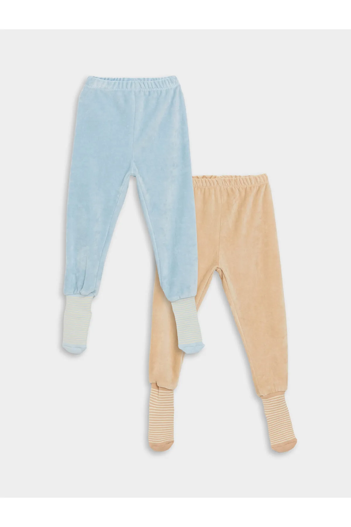 LC Waikiki  Pyjamahose aus Samt mit elastischem Bund für Babys und Mädchen, 2-teilig