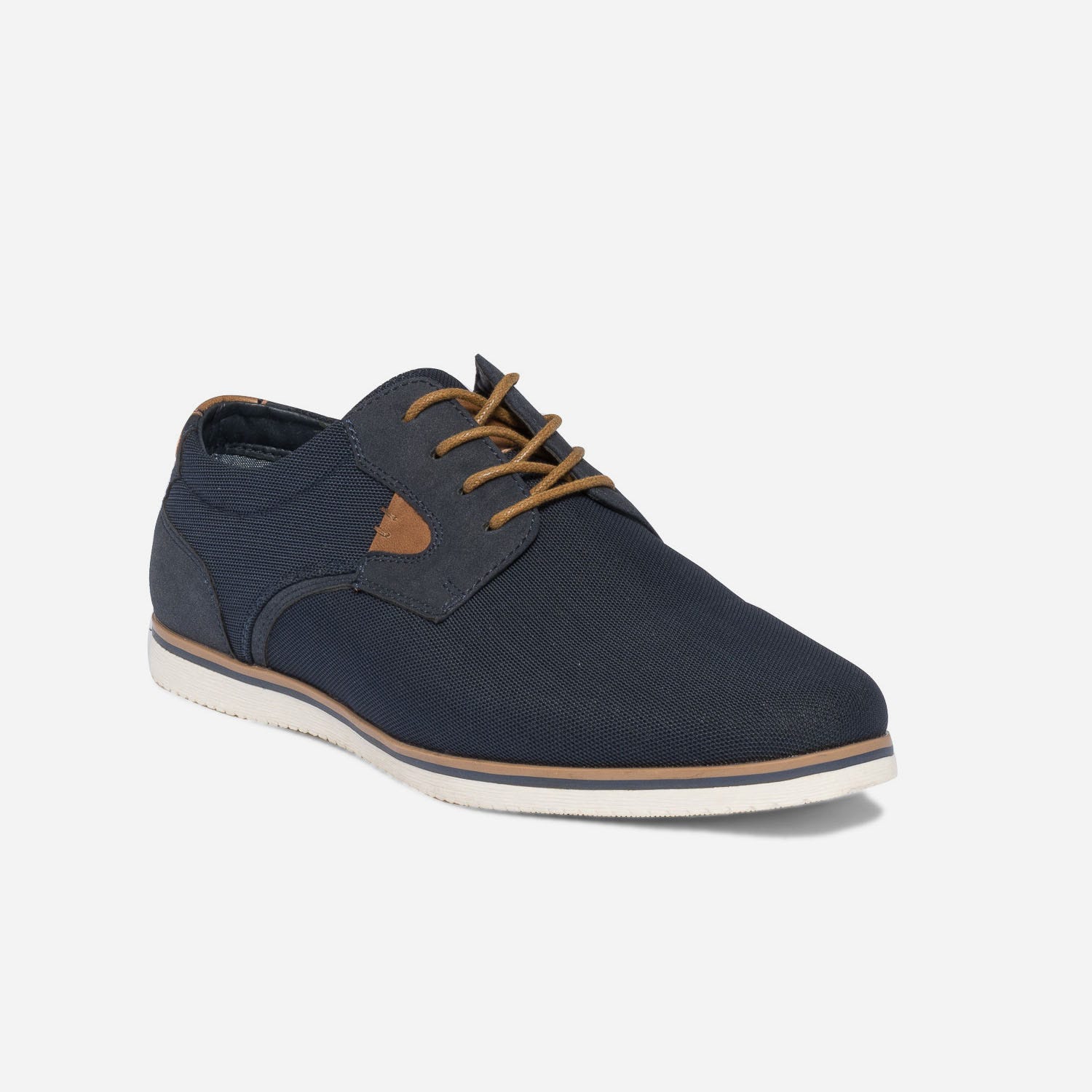 Derby confort marine en textile