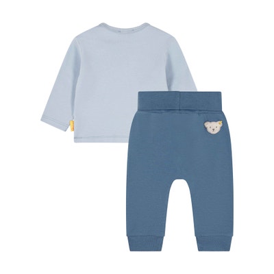 Set Hose + T-Shirt langarm, hellblau für Jungs