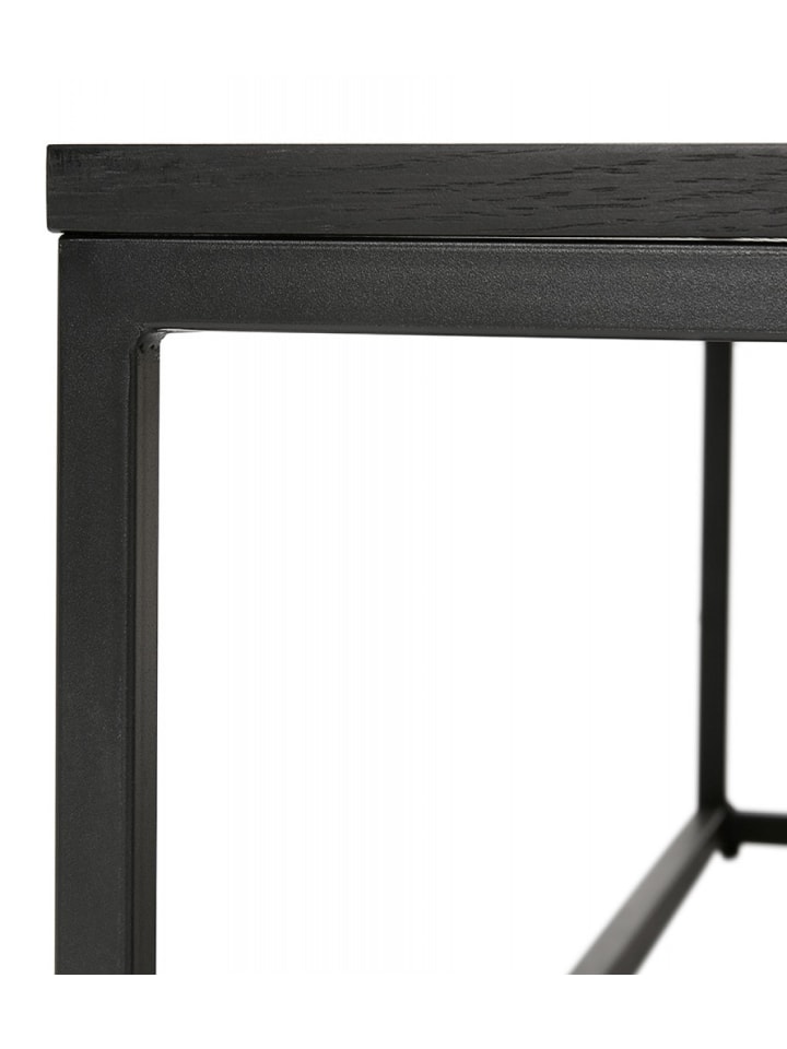 KADIMA DESIGN Industrieller Couchtisch Eichenfurnier Metall | Industrial Style in Schwarz günstig kaufen onesize