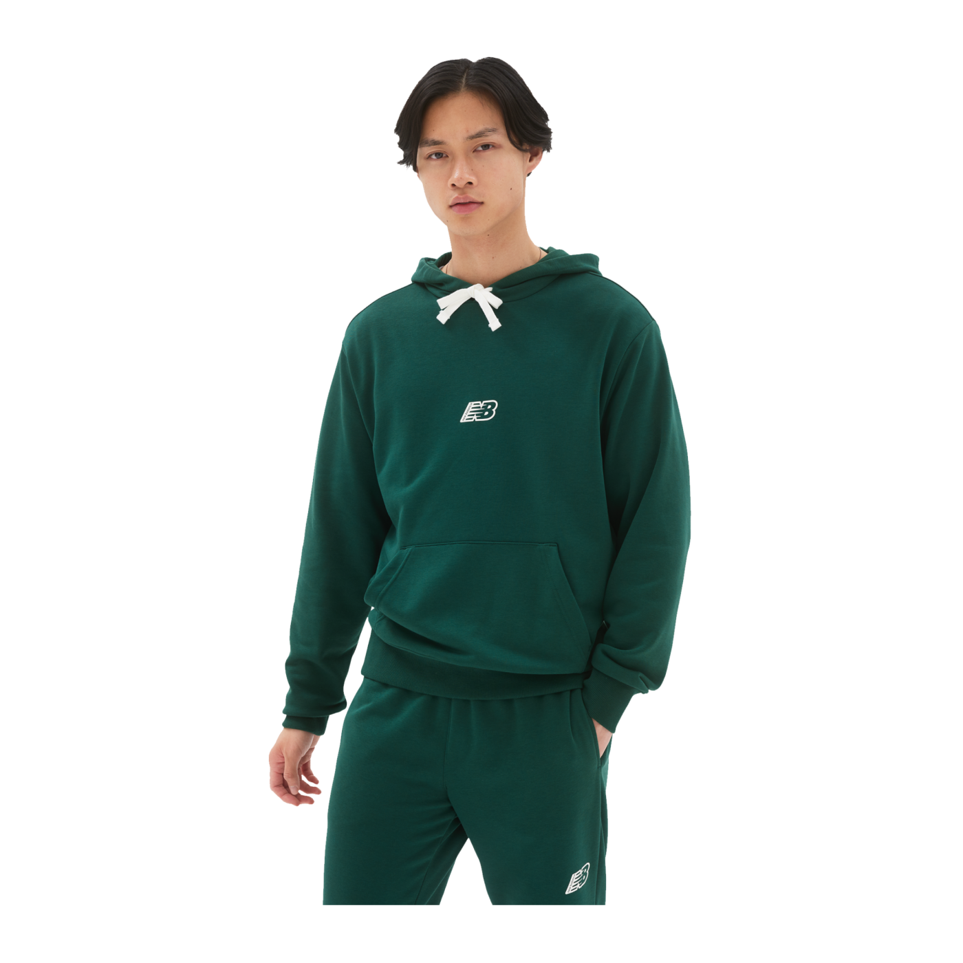 New Balance Essentials Fleece Hoody Grün FNWG