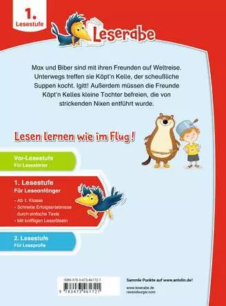 Leserabe - 1. Lesestufe: Max und Biber bei Käpt'n Kelle!