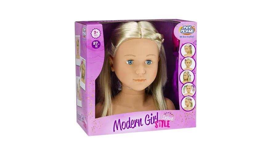 Müller - Toy Place - Schmink- und Frisierkopf Modern Girl Style Deluxe