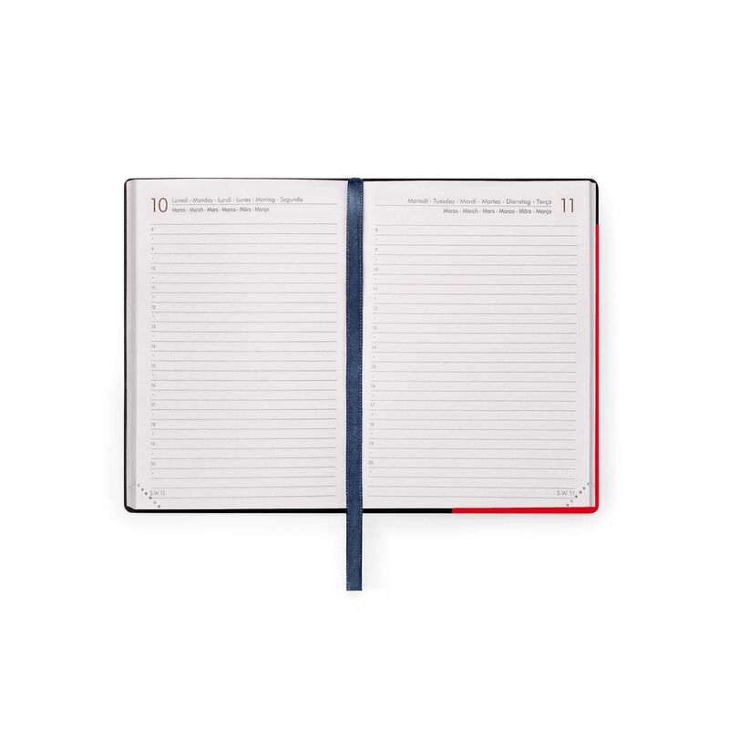 12-mesačný plánovač - 1 deň na stranu - Malý - 2025