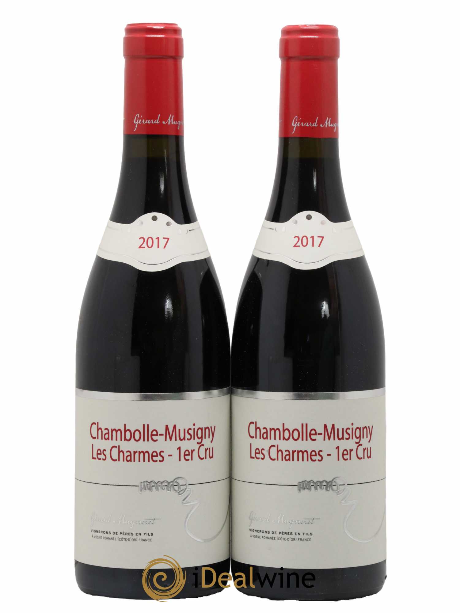 Chambolle-Musigny 1er Cru Les Charmes Gérard Mugneret  2017 - Lot de 2 Bouteilles