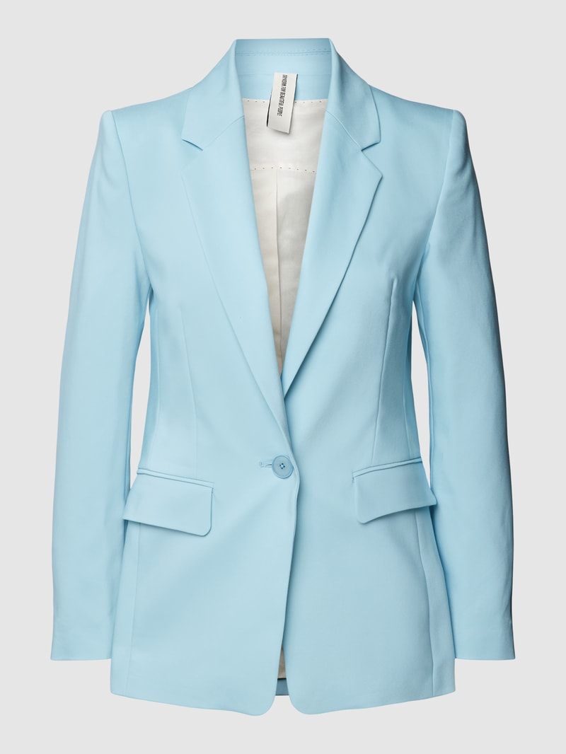 Blazer mit Knopfverschluss Modell 'ATLIN' in eisblau
