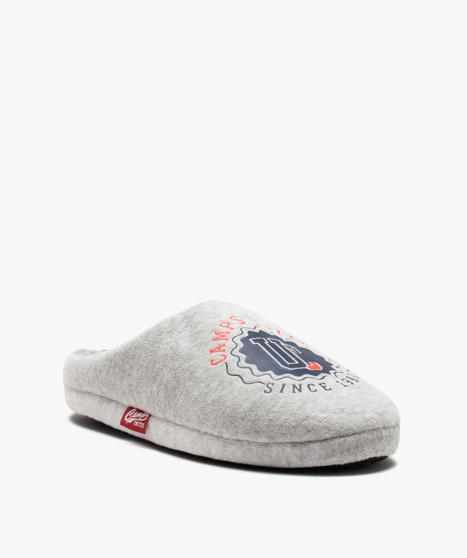 Chaussons Garçon en velours doublés sherpa - Camps United gris | GEMO