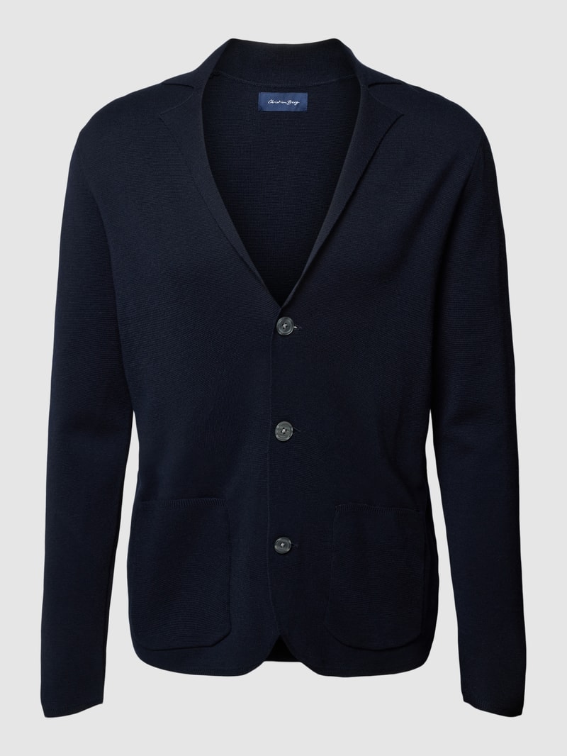 Cardigan mit Knopfleiste in marineblau