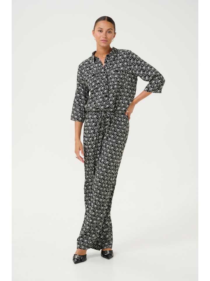 Kaffe Overall KAsanne in Black/Moonstruck Retro Print günstig kaufen