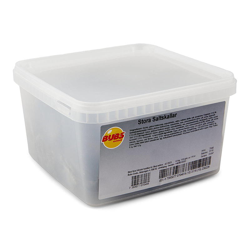 Bubs Store saltskaller 1,6 kg