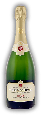 Graham Beck Cap Classique Brut Graham Beck Cap Classique Brut Dieser im traditionellen Champagnerverfahren hergestellte Schaumwein überzeugt durch schöne Hefenote, Frucht und feine Perlage. 0,75	 Liter - Vol 12%