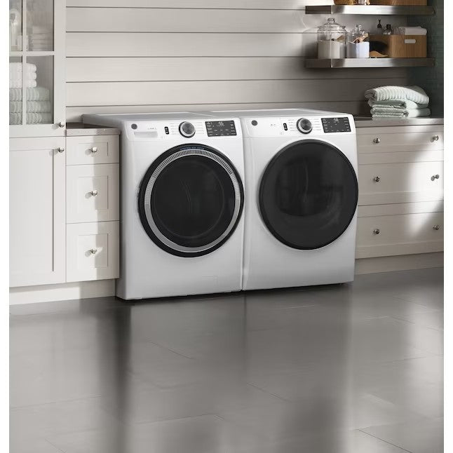 GE UltraFresh Vent System 4.8-cu ft Stackable Smart Front-Load Washer (White) ENERGY STAR