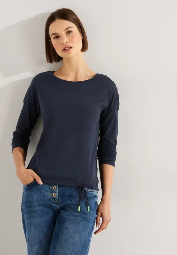CECIL Shirt mit Smock Details