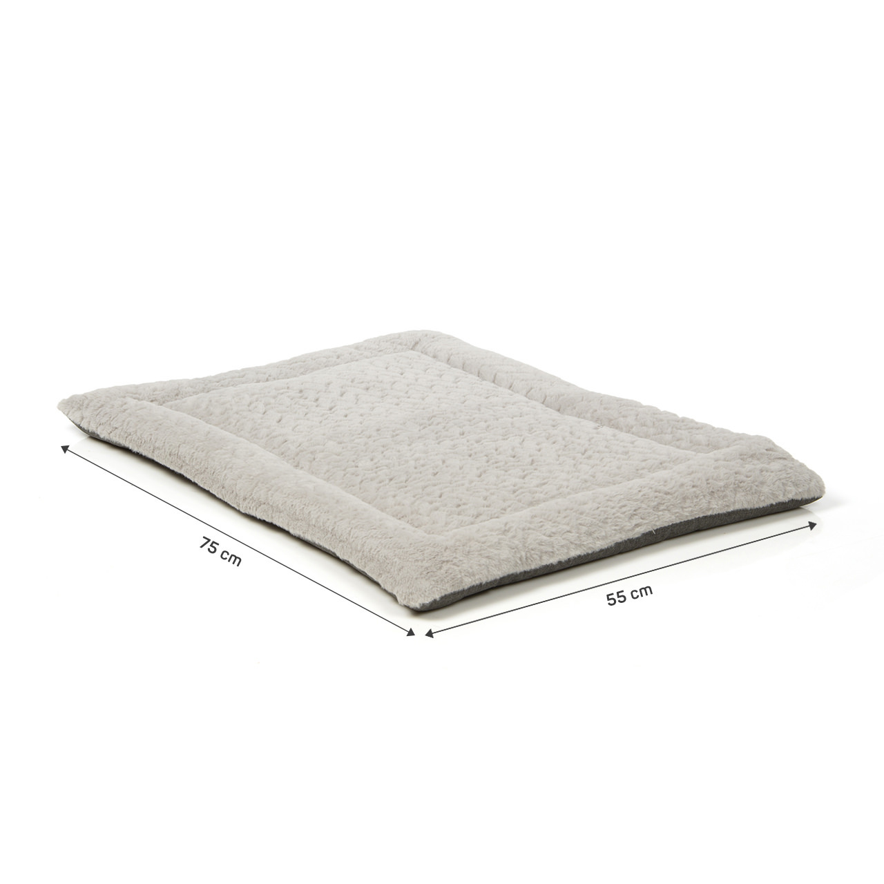 Wallace & Jones Hundebetten Wallace & Jones gepolsterte Wendedecke Bristol grau M