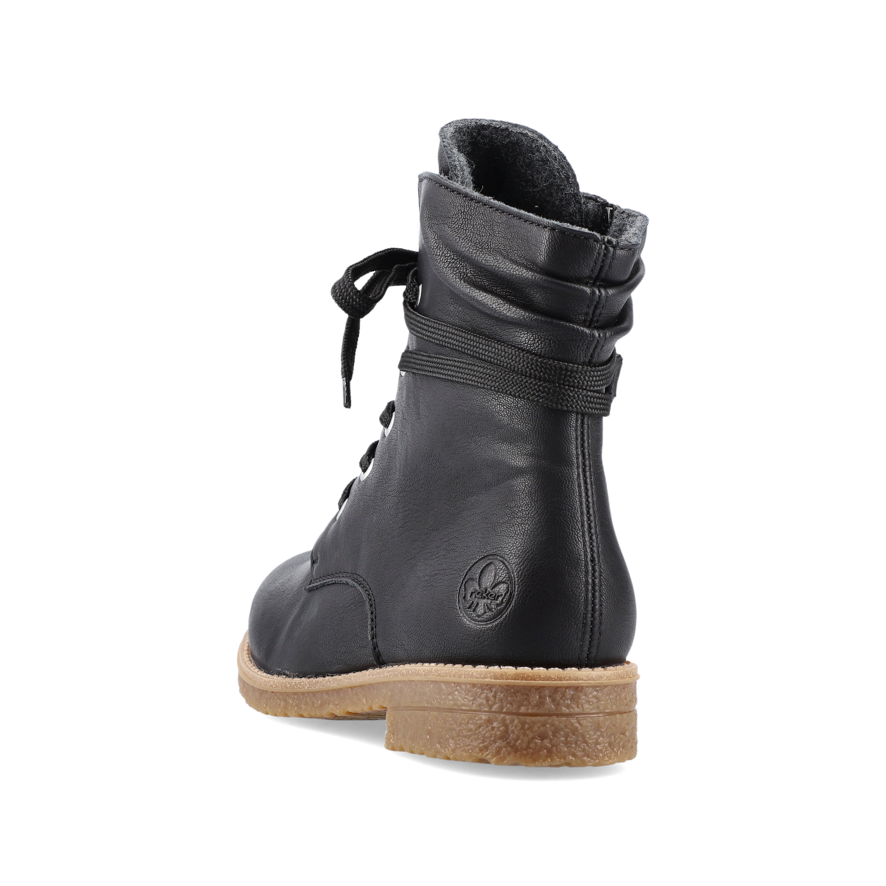Rieker Damen Schnürstiefel nachtschwarz