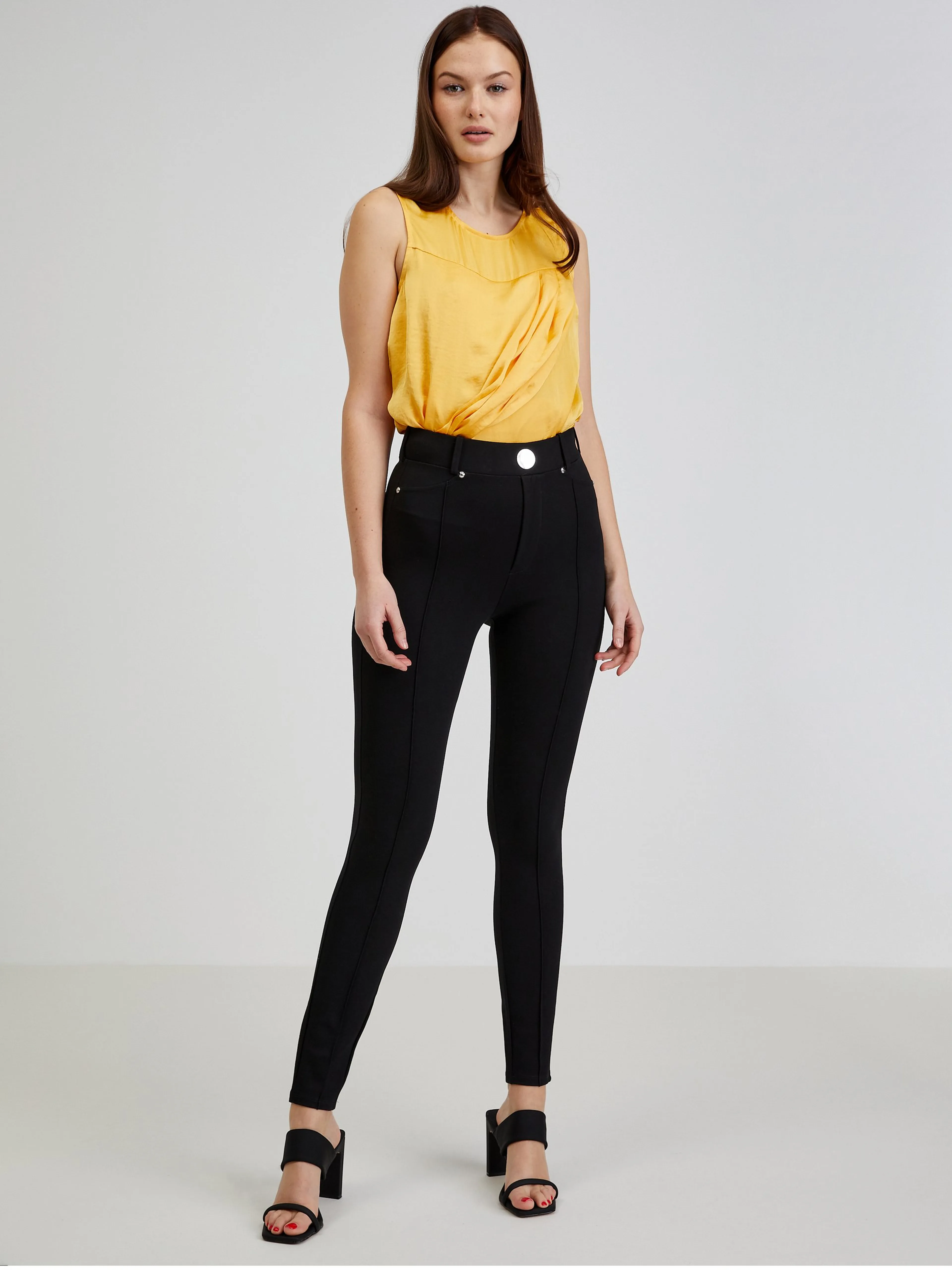 Schwarze Skinny Fit Damenhose ORSAY