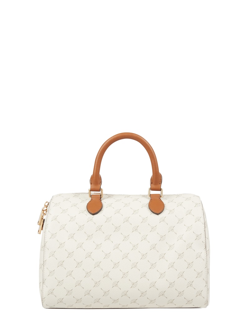 Bowling Bag mit Logo-Muster Modell 'Aurora' in offwhite