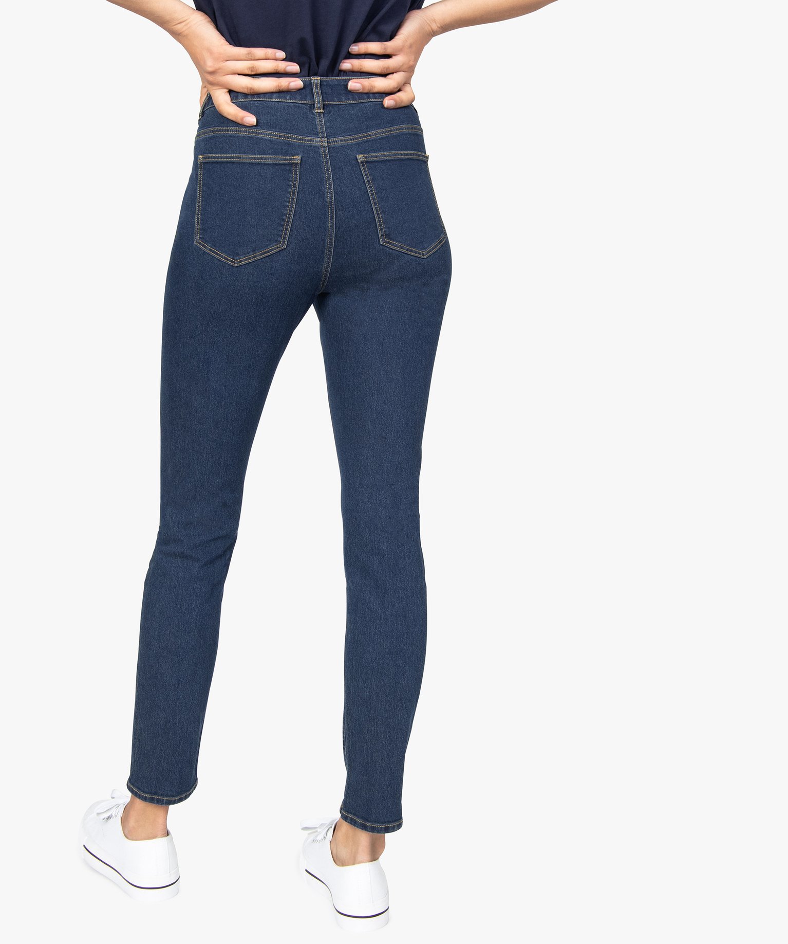 Jean femme coupe Slim 5 poches brut | GEMO