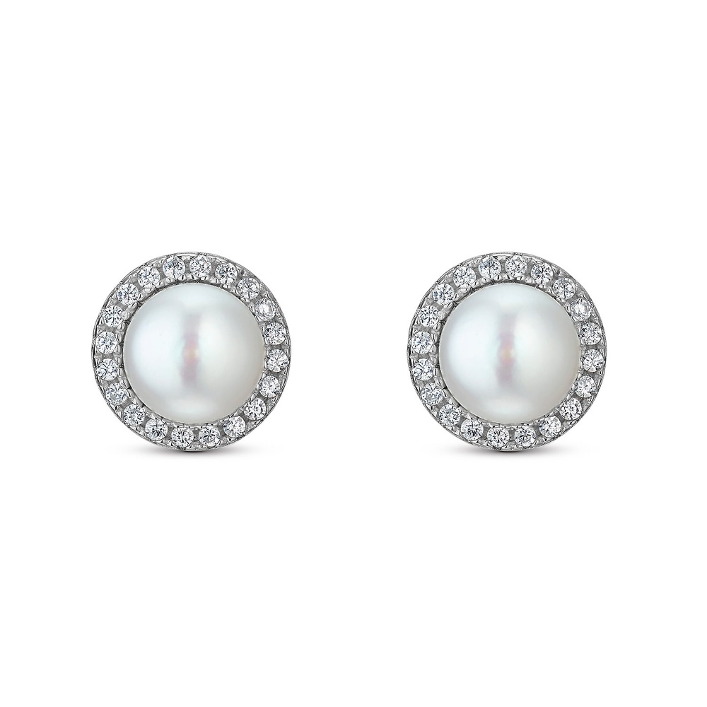 FAVS Boucles d'oreilles à fermoir à poussette 925 Argent Boucles d'oreilles