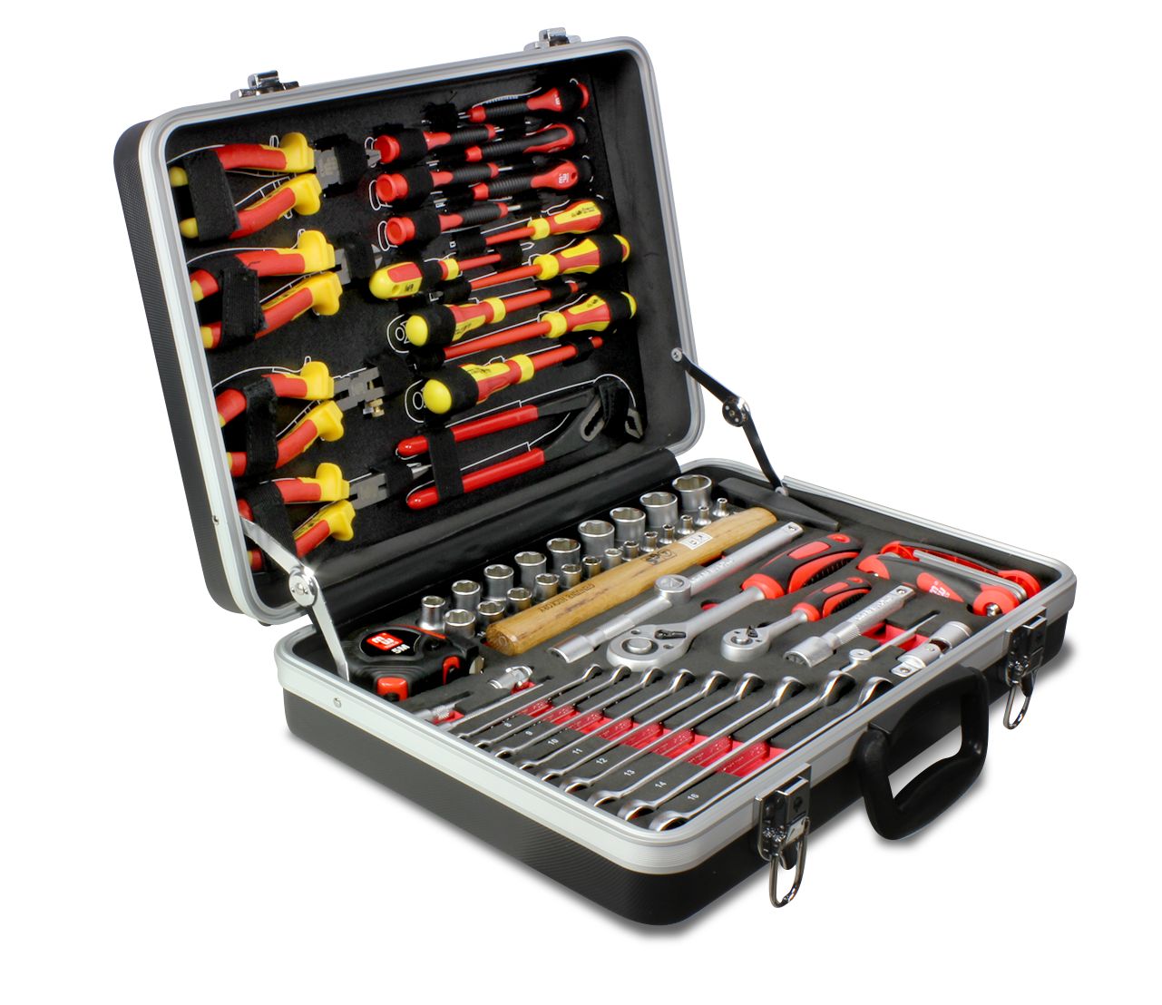 Metallbearbeitungs-Werkzeugkoffer 855006917, gefüllt, VDE, 68-teilig
