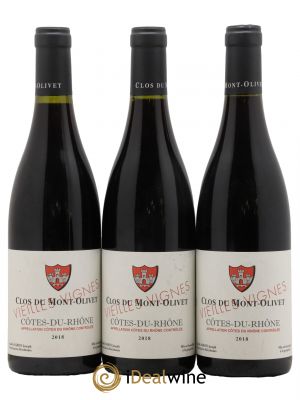 Côtes du Rhône Vieilles Vignes Clos du Mont-Olivet  2018 - Lot de 3 Bouteilles