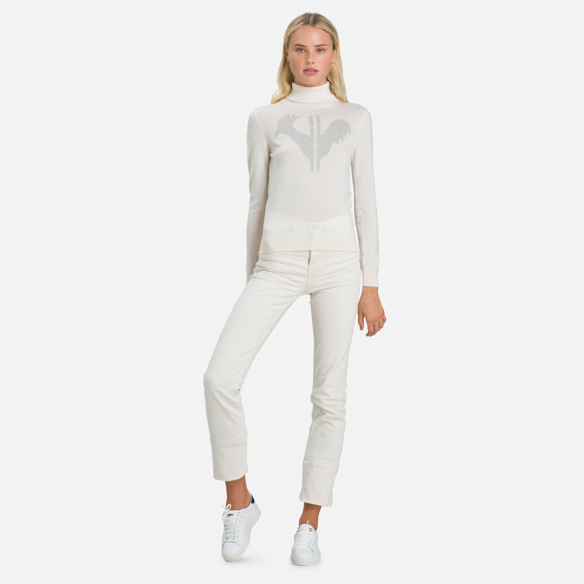 Pull à col roulé Classique Femme