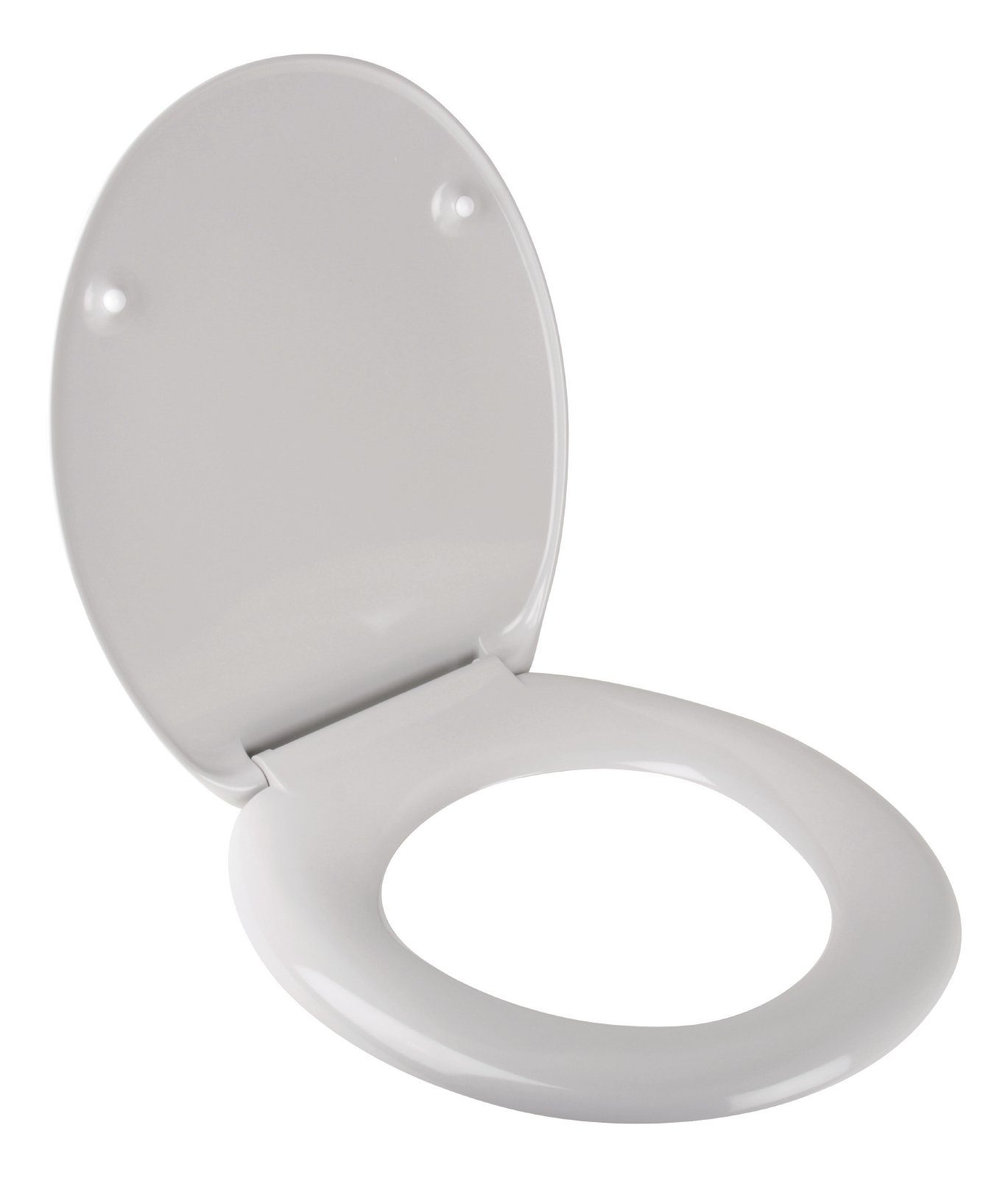 aquaSu WC-Sitz Siena, Manhatten-Grau, Duroplast, Kunststoff-Befestigung, 400497