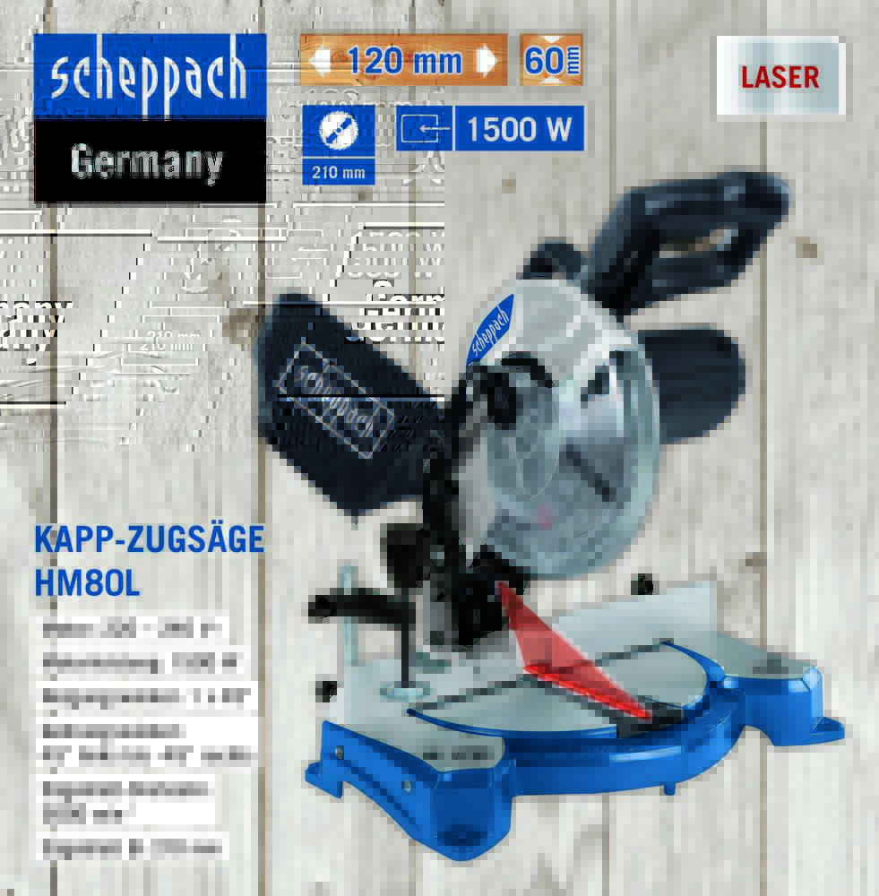 Scheppach Kapp- und Gehrungssäge HM210L