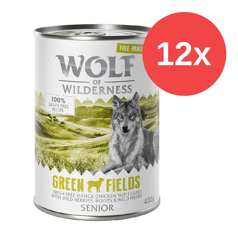 Sparpaket Wolf of Wilderness Freiland-Fleisch Senior 12 x 400 g
