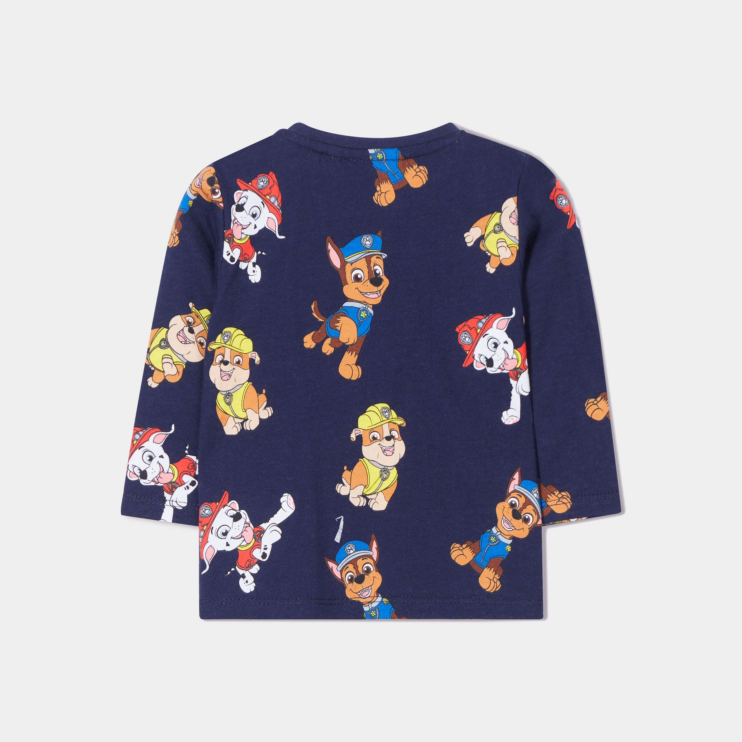 T-shirt manches longues Pat Patrouille bleu marine bébé garçon | La Halle