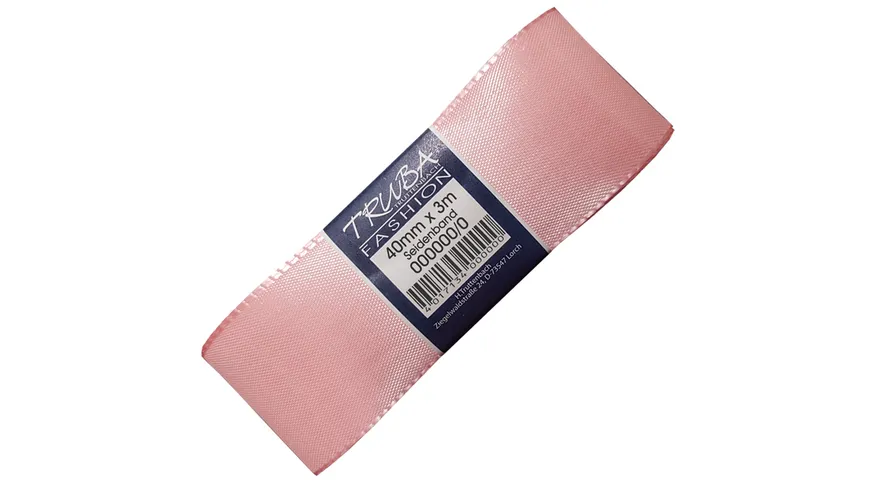 TRUBA Seidenband mit Webkante rosa 0404-4002-0003 3 m rosa