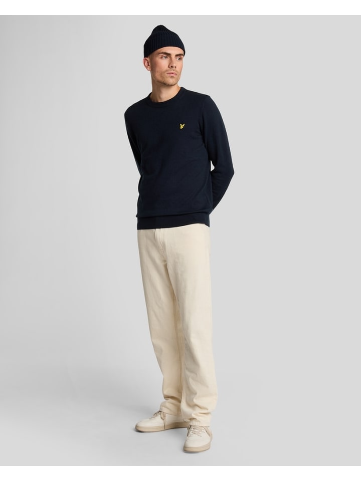 Lyle & Scott Strickpullover in Dunkelblau günstig kaufen